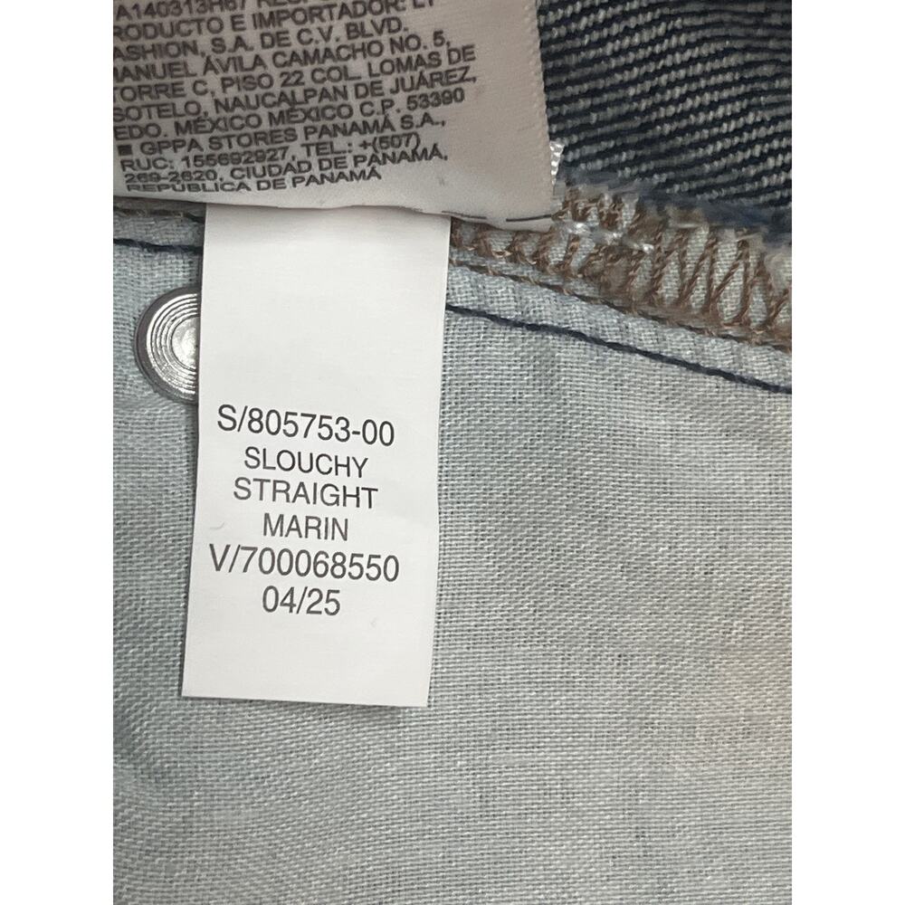 Old Navy Mid-Rise The Slouchy Straight Leg Marin blue jeans, size 8, NWT - Picture 12 of 15